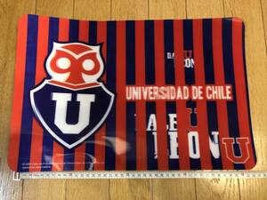 ★ 未使用 南米 チリ共和国 プロサッカーチーム　UNIVERSIDAD DE CHILE　プレースマット ホログラム　(43cm x 29cm)　 