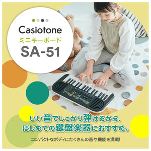 〜クリスマスプレゼントに〜 SA-51(CASIO) カシオ 32鍵ミニキーボード（ブラック） CASIO