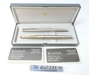 PARKER パーカー 万年筆 45・ボールペン セット