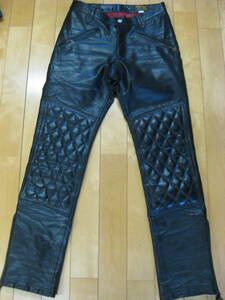 WEST RIDE waist ride COMFORMAX PADD PANTS LEATHER pad cow leather leather ntsu quilting PTDpa dead size W30