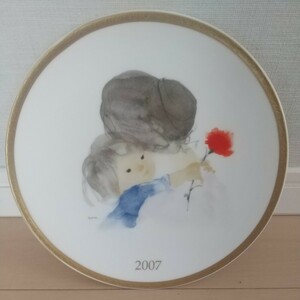 NARUMI ナルミ 母の日 2007 イヤーズプレート 記念 いわさきちひろ 陶器 磁器 