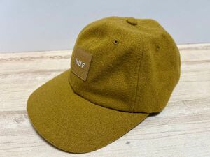 【海外限定】HUF ハフ　キャップ 帽子 Box logo ボックスロゴ　rn#:114910 wool