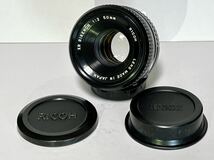 RICOH XR RIKENON 50mm F2 Kマウント　MFレンズ　和製ズミクロン　リコー_画像1