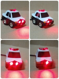 ダミースキャナー 大阪府警 パトカー チョロQ LED 12V 4灯点滅 クラウン 防犯 盗難防止　ミニカー 関西 神戸 大阪 TOYOTA