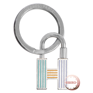 HERMES エルメス Cadenas Quizz Rainbow カデナ クイズ レインボー H077309FP01 キーリング キーホルダー