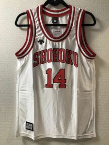 スラムダンク SLAM DUNK 湘北　デサント製　ユニフォーム 14番　三井寿　白仕様　M-Lサイズ