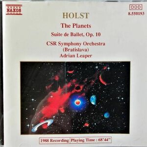 Holst / The Planets / Suite De Ballet, Op. 10 ホルスト：組曲「惑星」／バレエ組曲 Op. 10 （チェコスロヴァキア放送響／リーパー）