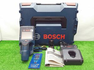 中古美品 BOSCH 10.8v 充電式 コンクリート探知機 2.0Ahバッテリ―・充電器・乾電池ホルダー・ケースセット D-TECT 200 JP