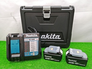 未使用品 makita マキタ 14.4V-18V 充電器 DC18RF / 18V 6.0Ahバッテリ×2個 BL1860B 計3点セット ②
