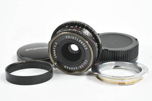 ★美品★Voigtlander フォクトレンダー COLOR-SKOPAR 28mm F3.5 ブラック MLリング付き♪/n52