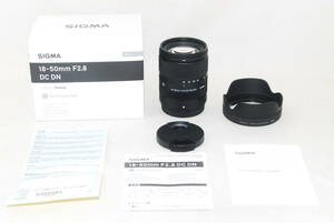 ★新品級★SIGMA シグマ 18-50mm F2.8 DC DN Contemporary フジXマウント 元箱付き♪