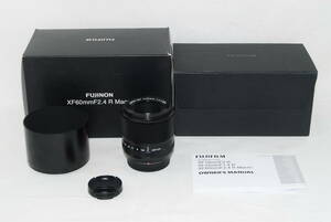 * ultimate beautiful goods *FUJIFILM Fuji film FUJINON SUPER EBC XF 60mm F2.4 R Macro origin box attaching!