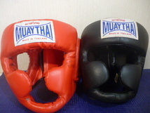  ヘッドギア 2個　MUATHAI　レザー　キックボクシング ボクシング　ムエタイ　格闘技 
