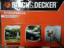 未使用 BLACK&DECKER 1150W デッカー社製 高圧洗浄機 コンパクトフィット PW1300C _画像5