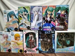 未開封品 初音ミク 鏡音リン 巡音ルカ フィギュア 10体セット まとめ売り VOCALOID 水着 プロセカ