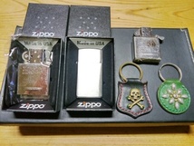 Zippo ジッポー ●未使用 スリム インナー 中古 ●未使用 ノーマル インナー ●中古 インナー●おまけ キーホルダー 2個 クリームソーダ_画像1