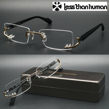 新品・日本製★less than humanレスザンヒューマン メガネ BIRD SHT col.072B 2023年NEWカラー★正規品★アンダーリム/リムレス★送料無料_画像1