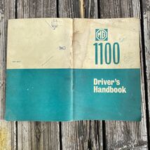 MG1100ドライバーズ ハンドブック1968 