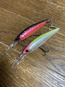 美品 JACKALL(ジャッカル) ミノー ダウズビドー SP 10.7g 90mm DOWZVIDO 90SP ☆ 秦拓馬☆2個セット売り。ミノー　ルアー ②