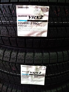 ブリヂストン VRX2 225/60R17 新品未使用 4本セット　送料無料 