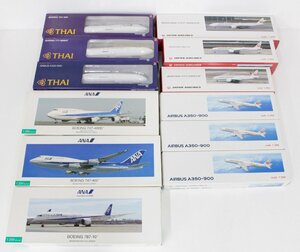 【中古・ジャンク品】飛行機 1/200 まとめ ANA BOEING ボーイング 747-400 THAI AIRBUS JAPAN AIRLINES 等 ,