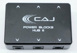 【中古・未メンテ品】CUSTOM AUDIO JAPAN CAJ PBHUB6 カスタムオーディオジャパン エフェクター用電源ハブ 本体のみ【通電確認済み】：