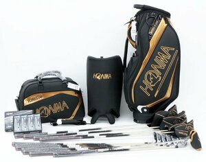 ★●【中古・未使用品】 HONMA ROYALSTAR 2023 ゴルフクラブ 11本セット ボストンバッグ ボール オリジナルセット.,