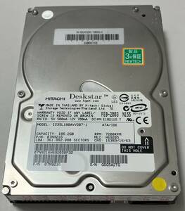 HITACH HGST 3.5インチHDD 180GB UltraATA100 7200rpm IC35L180AVV207-1 ハードディスク