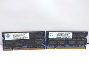 ★初期不良保証つき★NANYA SO-DIMM ノート用メモリ PC2-6400 DDR2-800 2GB 2枚 合計4GB
