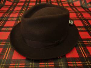 新品 Fuji Hat フジハット フジコー 羊毛 フェルト フェドラ ハット中折れ帽ビンテージ ヴィンテージスタイル 20'S 30'S 40'S 50'S 