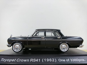 ■ EBBROエブロ 1/43 TOYOPET CROWN RS41（1962） ブラック トヨペットクラウン モデルミニカー