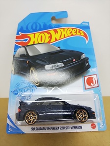 ■ HOTWHEELSホットウィール HW J-IMPORTS 1/64 ’98 SUBARU IMPREZA 22B-STi VERTION ダークネイビー スバルインプレッサ ミニカー