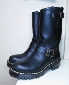 ★ カドヤ KADOYA × 安藤製靴 Boots＆Boots・KA-G.I.J エンジニアブーツ ブラック US 9 27cm vibramソール