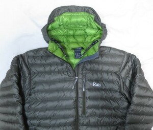 Rab MICROLIGHT ALPINE JACKET フード ダウン ジャケット JP Lサイズ ラブ マイクロライト アルパイン パーカー フーディー パッカブル