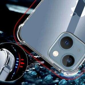 iphone15 Plus クリア ラバー シリコン ショック軽減 ケース カバー 透明 TPU ソフトケース アイフォン 15 プラス スマホケースの画像3