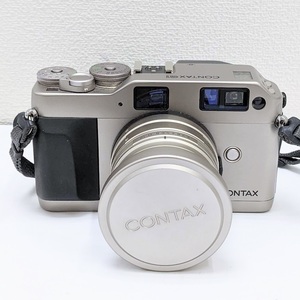 【9800】CONTAX G1 Carl Zeiss Planar 2/45 T* コンタックス カールツァイス フィルムカメラ レンズ ボディ 銀 レトロ アンティーク セット
