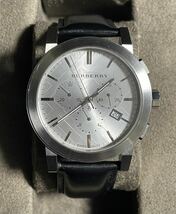 【稼働品】BURBERRY バーバリー 腕時計 メンズ BU9355 シティ 時計 ウォッチ シルバー　1円〜_画像1