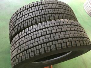 D22-3-12 ☆265/70R19.5 SP001 2022年製 残溝13-12ｍｍ♪中古2本！ ダンロップ（スタッドレス） k90