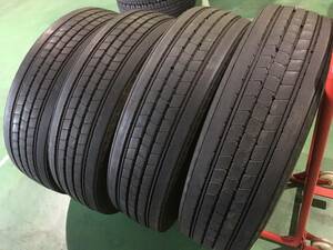 ｗ083-1-9 ☆295/80R22.5 BS 中古4本！ ブリヂストン エコピア R221Ⅱ（for Bus） 2019年製 k340