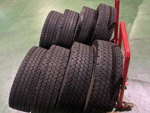 T19-3-12 ☆265/70R19.5 202007 中古8本 11-10mm トーヨー M966 Studless k320