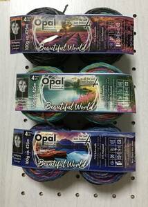 Opal毛糸　オパール毛糸　小巻き　6玉　計120g　（ビューティフルワールド