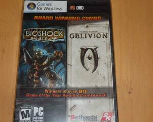 WINDOWS BIO SHOCK・ELDER SCROLLS 4 新品