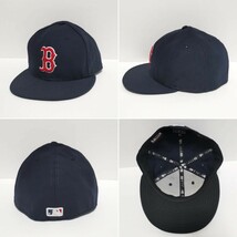 即決 7 1/2 REDSOX レッドソックス NEWERA キャップ CAP MLB USA製_画像2