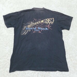 Y1153 HARD ROCK CAFE ハードロックカフェ SURFERS PARADISE 半袖Tシャツ メンズ 表記XS M相当 古着 胸ロゴ バックプリント ブラック 黒の画像6