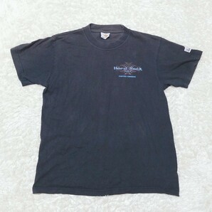 Y1153 HARD ROCK CAFE ハードロックカフェ SURFERS PARADISE 半袖Tシャツ メンズ 表記XS M相当 古着 胸ロゴ バックプリント ブラック 黒の画像1