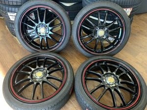 §現状中古!BADX S-HOLDラグナBR 16X5.5J+48 100-4H 165/45R16(165/45-16)軽 タント/ムーヴ/スペーシア/ワゴンR/ミラ/アルト 等 軽自動車