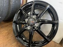 §即納!新品 共豊 SAIN EK(ザイン EK)14X4.5J+45 100-4Hブラック TOYO GIZ 155/65R14(155/65-14)23年製 冬用 スタッドレスセット 軽自動車_画像2