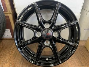 §即納!新品ホイールのみ4本 SAIN EK(ザイン EK)14X4.5J+45 100-4H ブラック 軽自動車 軽カー 純正タイヤ流用などに！