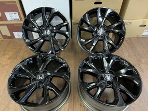 §カスタムカラー!ブラック!ホンダ FK7 シビック ハッチバック 純正 18X8J+50 114.3-5H ホイール4本 オデッセイ/アコード/インサイト