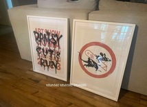 banksy バンクシー 公式個展 ポスター2種 作品集セット シルクスクリーン kyne 花井祐介 武田鉄平 友沢こたお 平子雄一 草間弥生 奈良美智_画像2